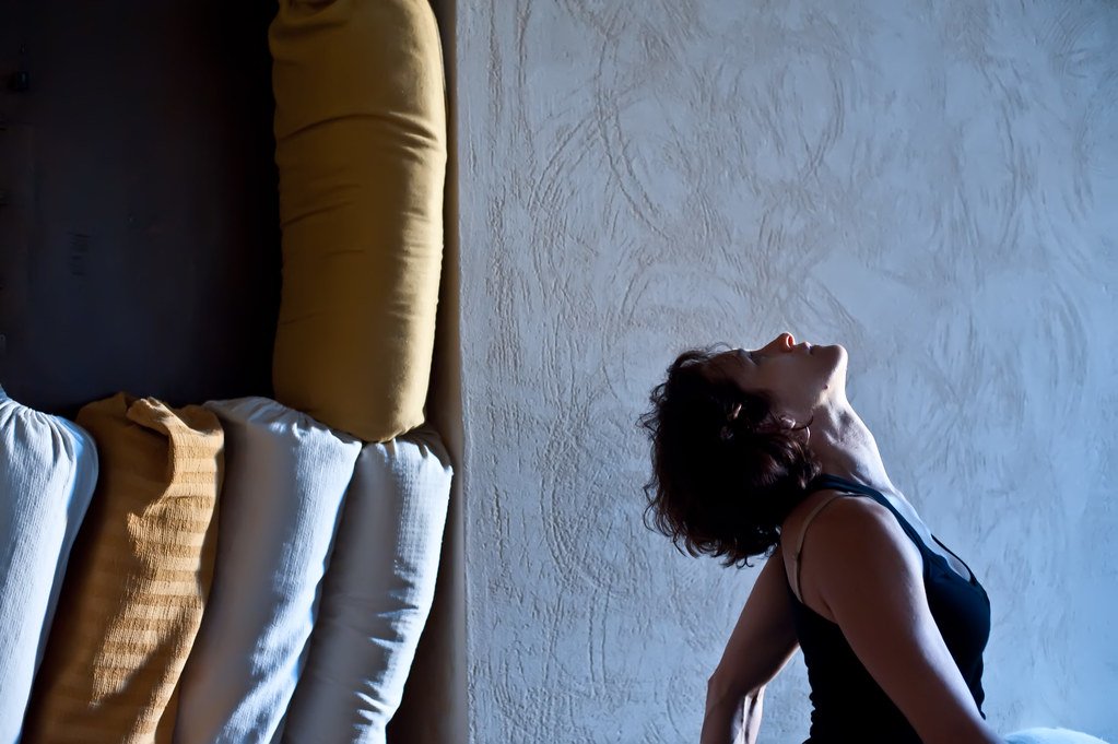 Serene yoga practice