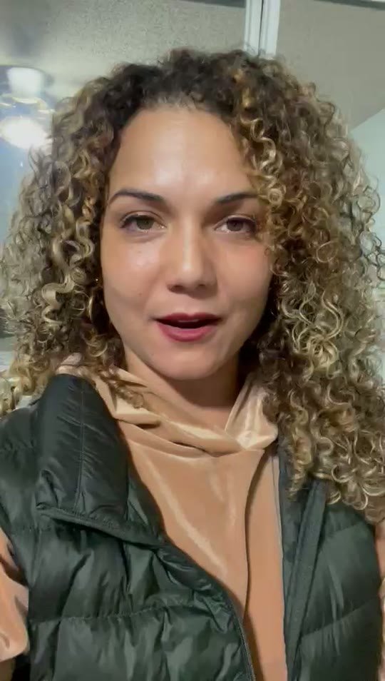 Alana Johnson recording a video testimonial